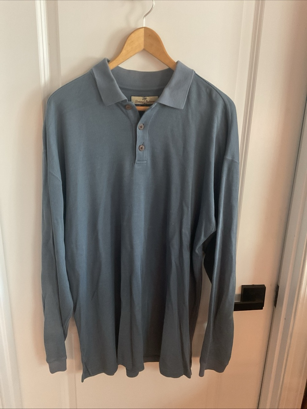 Tommy Bahama - Long-Sleeve Polo in Slate Blue - Men’s Size XL